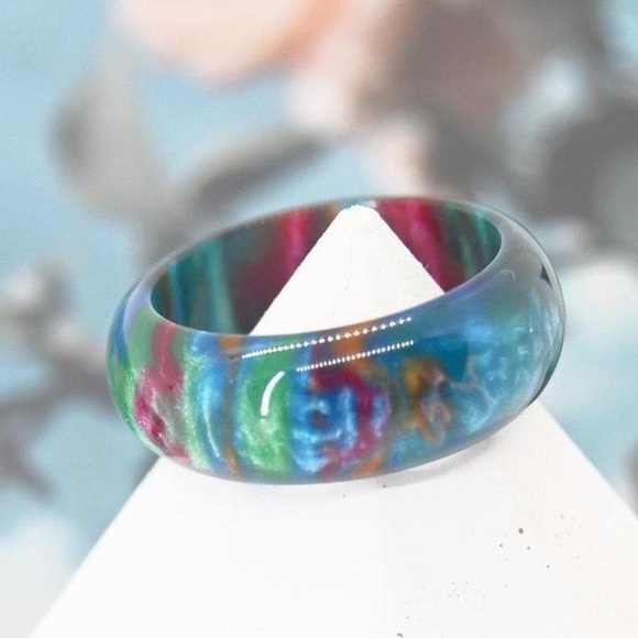 Multi Colored Band Ring